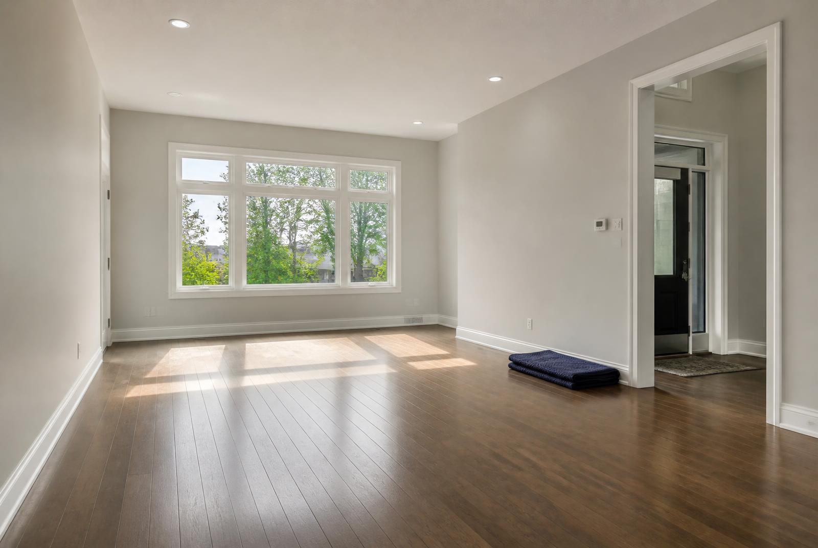 Temporary editorial image of a cleared, empty room